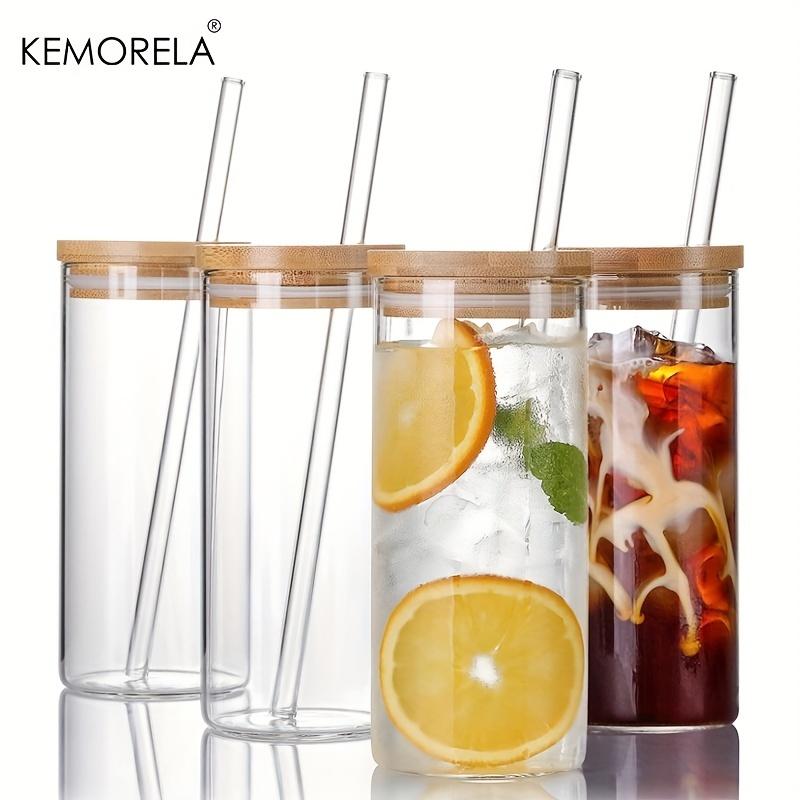 4 Set 600ML Drinking Glasses with Bamboo Lids and Straws Borosilicate Glass Tumbler Cups Tall Clear Iced Coffee Cups 301-400ml
4 Set 600ML Drinking Glasses with Bamboo Lids and Straws Borosilicate Glass Tumbler Cups Tall Clear Iced Coffee Cups 301-400ml