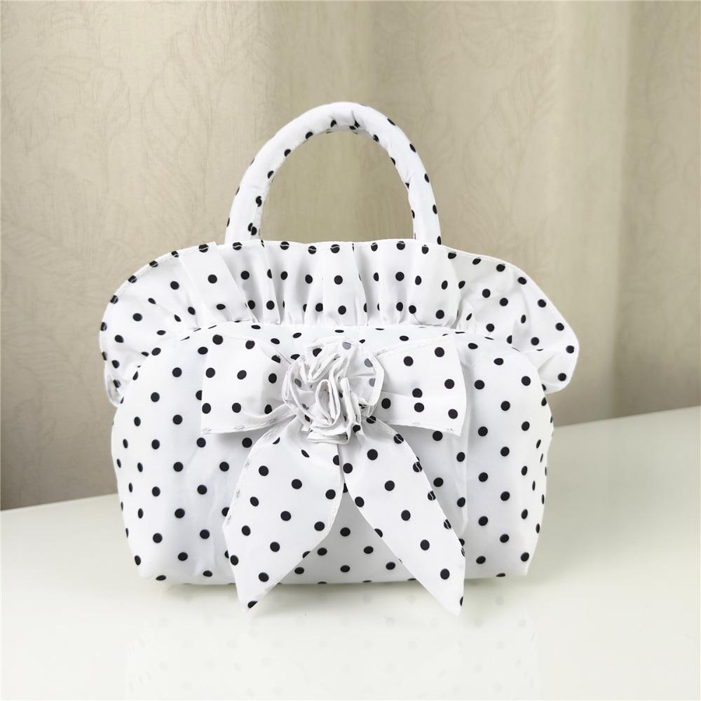 New Bowknot Ladies Handbag Top Handle Black White Polka Dots Phone Bag With Zipper Middle Bag Women
New Bowknot Ladies Handbag Top Handle Black White Polka Dots Phone Bag With Zipper Middle Bag Women