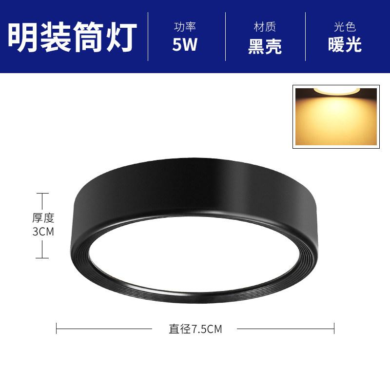 surface-mounted downlight Circular hole free Living room bedroom entrance LED ceiling light Corridor and hallway spotlights 2pcs
surface-mounted downlight Circular hole free Living room bedroom entrance LED ceiling light Corridor and hallway spotlights 2pcs
