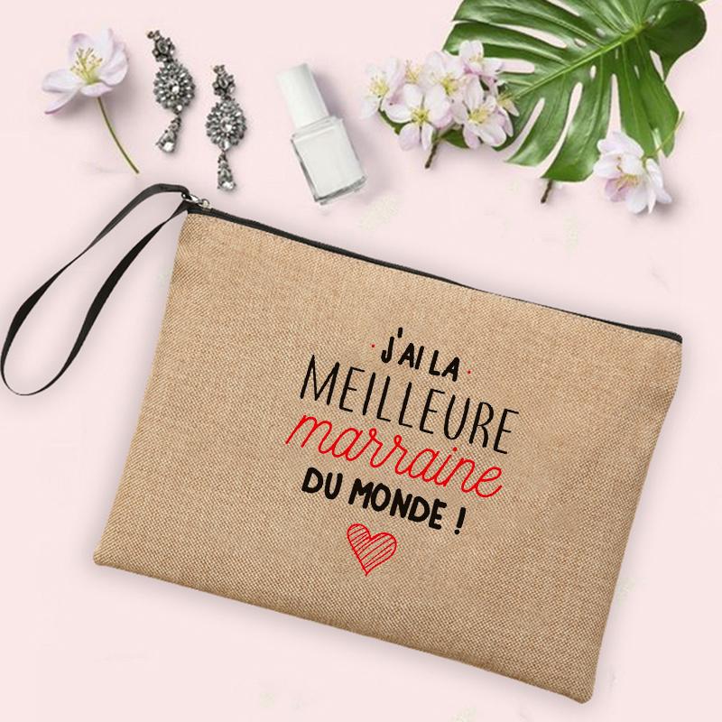 Best Godmother In World Print Cosmetic Bag Women Neceser Makeup Bag Linen Zipper Pouch Travel Toiletry Organizer Godmother Gifts
Best Godmother In World Print Cosmetic Bag Women Neceser Makeup Bag Linen Zipper Pouch Travel Toiletry Organizer Godmother Gifts