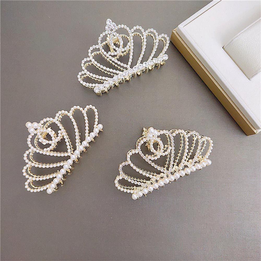 Crown Hollow Hair Crabs Clip Korean Ponytail Holder Pearl Hairgrip Women Hair Claws Shark Clip
Crown Hollow Hair Crabs Clip Korean Ponytail Holder Pearl Hairgrip Women Hair Claws Shark Clip