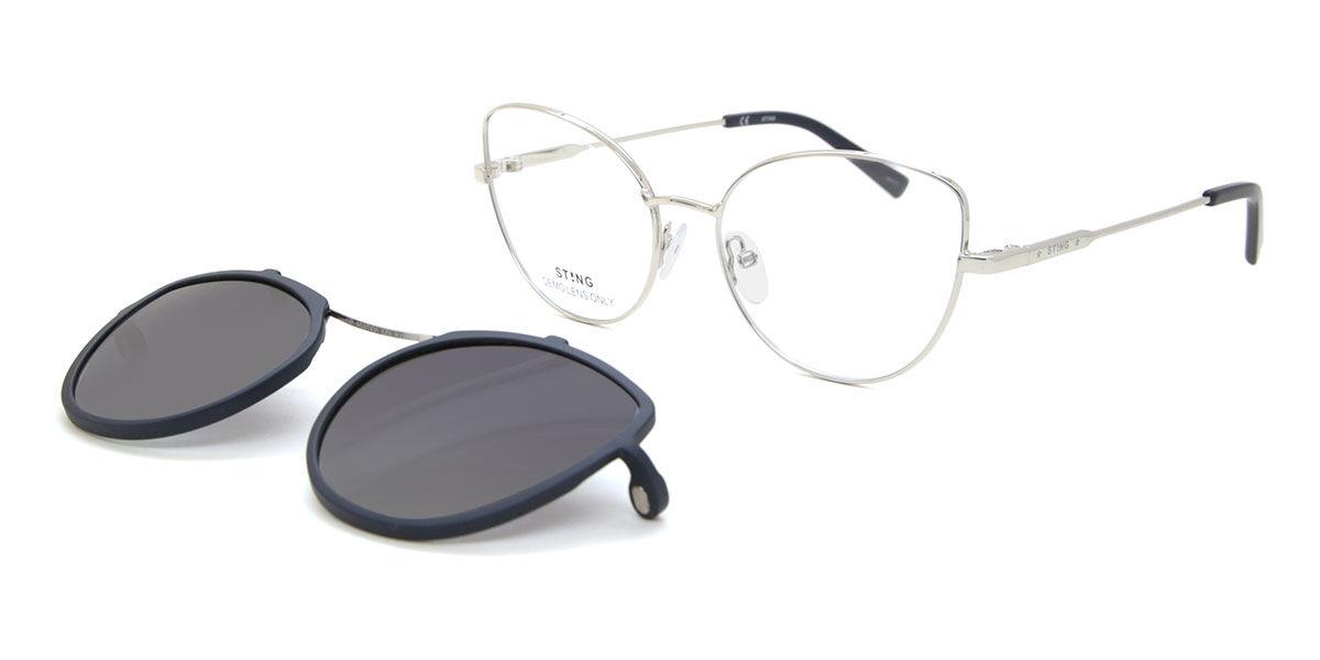 Sting Sst431 With Clip On 579p Unisex Eyeglasses 53-16-135
Sting Sst431 With Clip On 579p Unisex Eyeglasses 53-16-135