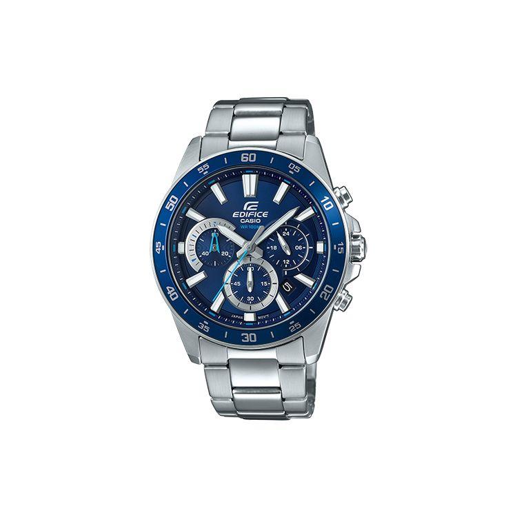 Casio Edifice Waterproof Versatile Quartz Movement Stainless Steel Watch Men watches Blue EFV-570D-2A Silver Blue Watch Dial
Casio Edifice Waterproof Versatile Quartz Movement Stainless Steel Watch Men watches Blue EFV-570D-2A Silver Blue Watch Dial