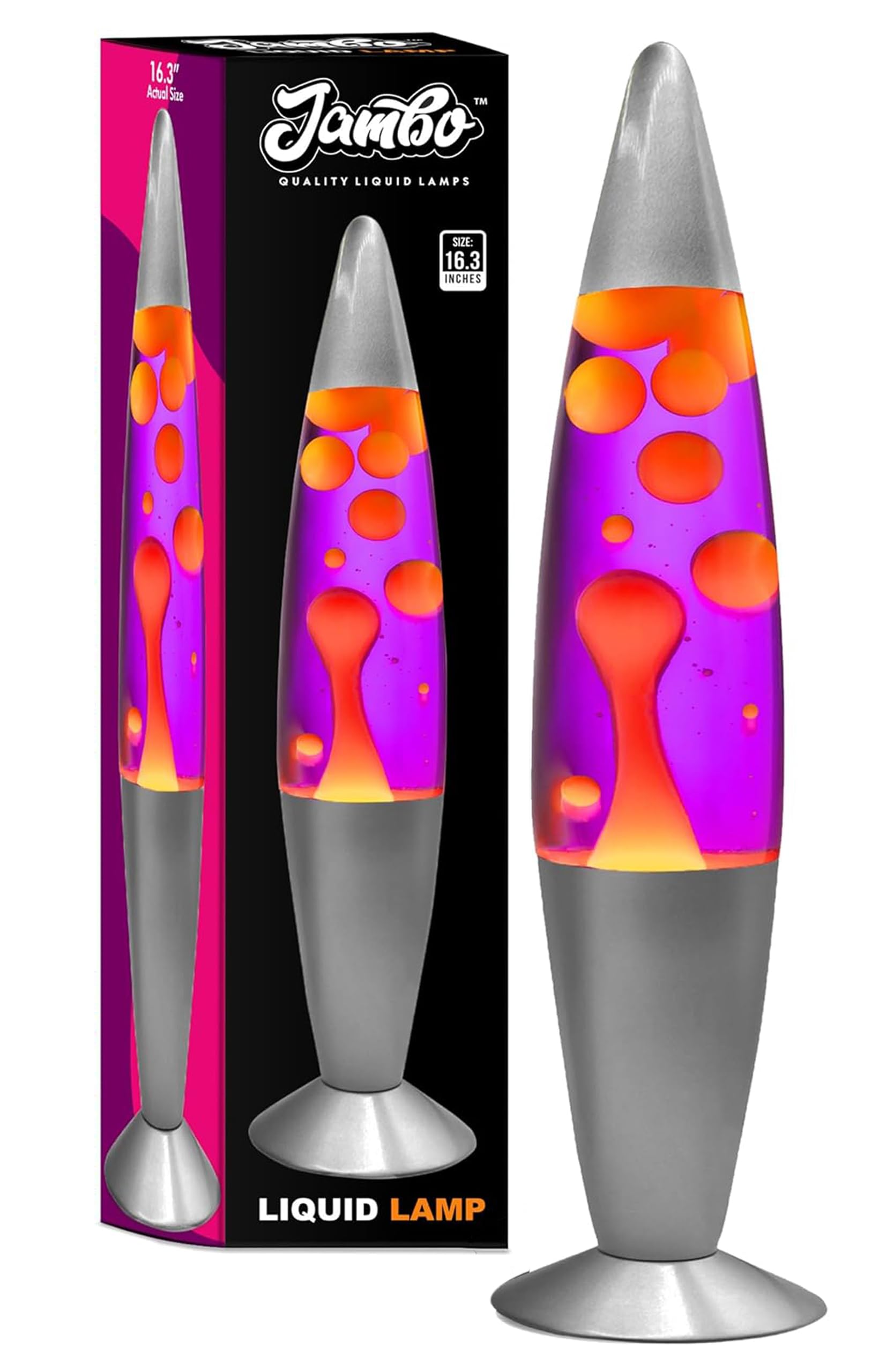 Jambo Liquid Lamp Wax and Purple Liquid Красивая лампа с воском, который течет как лава, развлечение для взрослых и детей 16 - желтый/оранжевый - -
Jambo Liquid Lamp Wax and Purple Liquid Красивая лампа с воском, который течет как лава, развлечение для взрослых и детей 16 - желтый/оранжевый - -