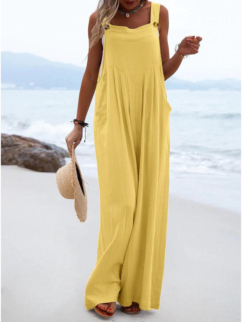 Ethnic Style Fashion Buttons Solid Color Wide Leg Women s Jumpsuit 2XL жовтий
Ethnic Style Fashion Buttons Solid Color Wide Leg Women s Jumpsuit 2XL жовтий
