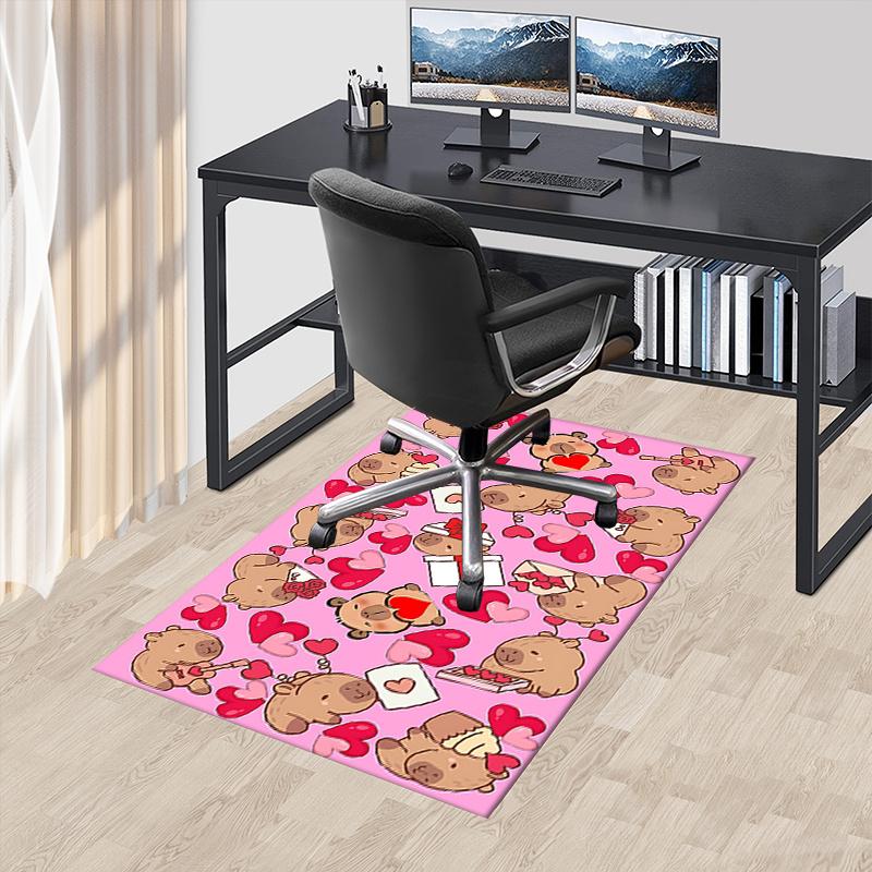 Chair Mat: Cute capybear Heart Chair Mat for Office Carpet - Large Size Home Decor, Sofa Rug, Desk Pad Gift for Bedroom, Living Room, and Al 60cm by 90cm
Chair Mat: Cute capybear Heart Chair Mat for Office Carpet - Large Size Home Decor, Sofa Rug, Desk Pad Gift for Bedroom, Living Room, and Al 60cm by 90cm