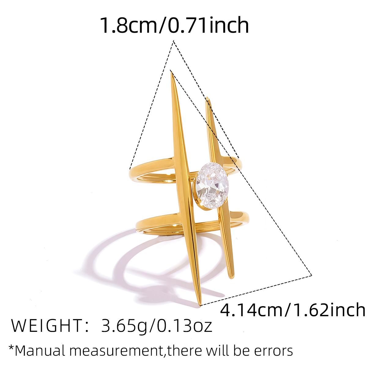 Minimalist 18K Gold Color Plated Stainless Steel Zircon Hammer Lines Layered Hollow Rings Geometric Stackable Rings For Women
Minimalist 18K Gold Color Plated Stainless Steel Zircon Hammer Lines Layered Hollow Rings Geometric Stackable Rings For Women