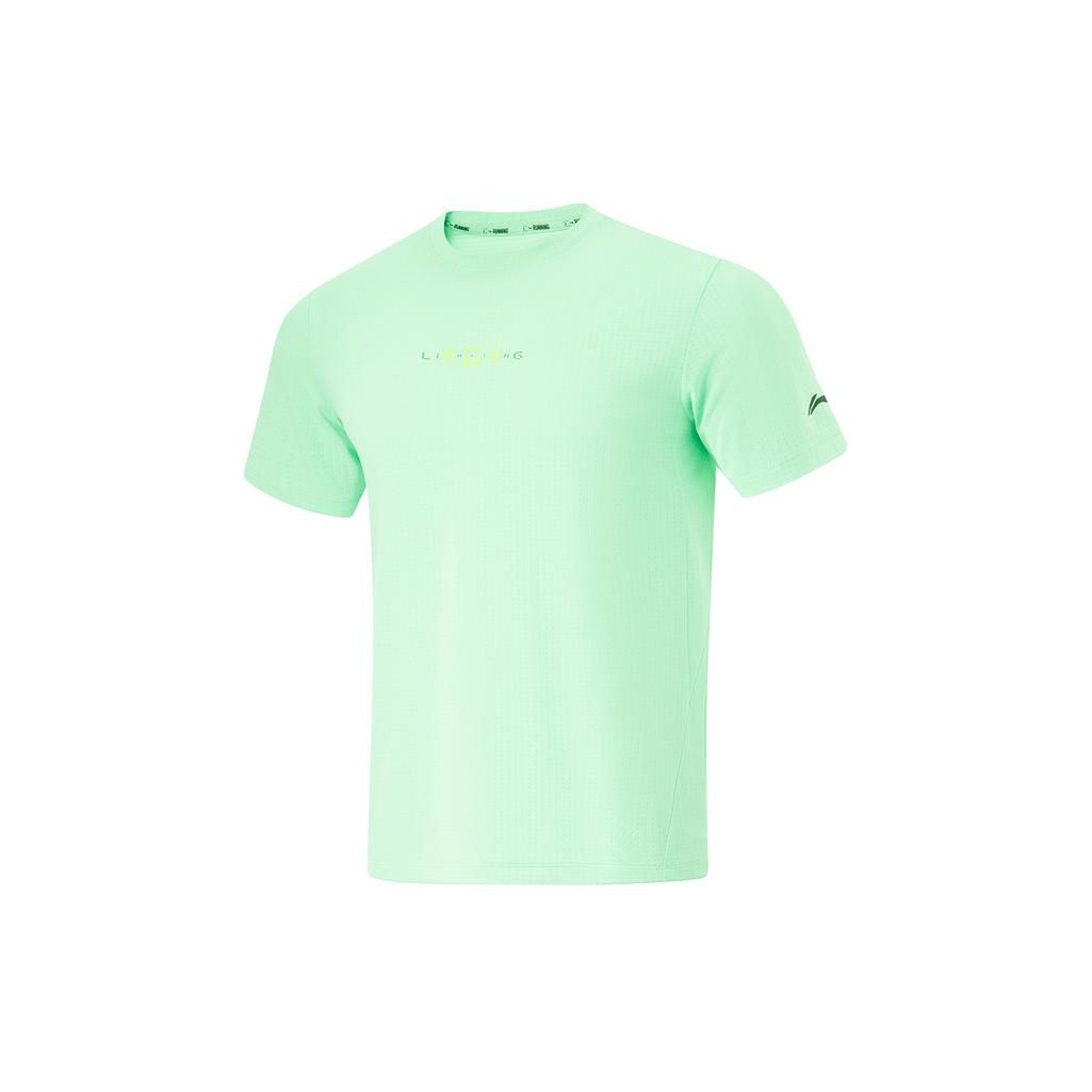 Li Ning Running Series Air Solid Color Reflective Round Neck Short Sleeve T-Shirt Men Tops Cool-Green ATSU199-3 L
Li Ning Running Series Air Solid Color Reflective Round Neck Short Sleeve T-Shirt Men Tops Cool-Green ATSU199-3 L