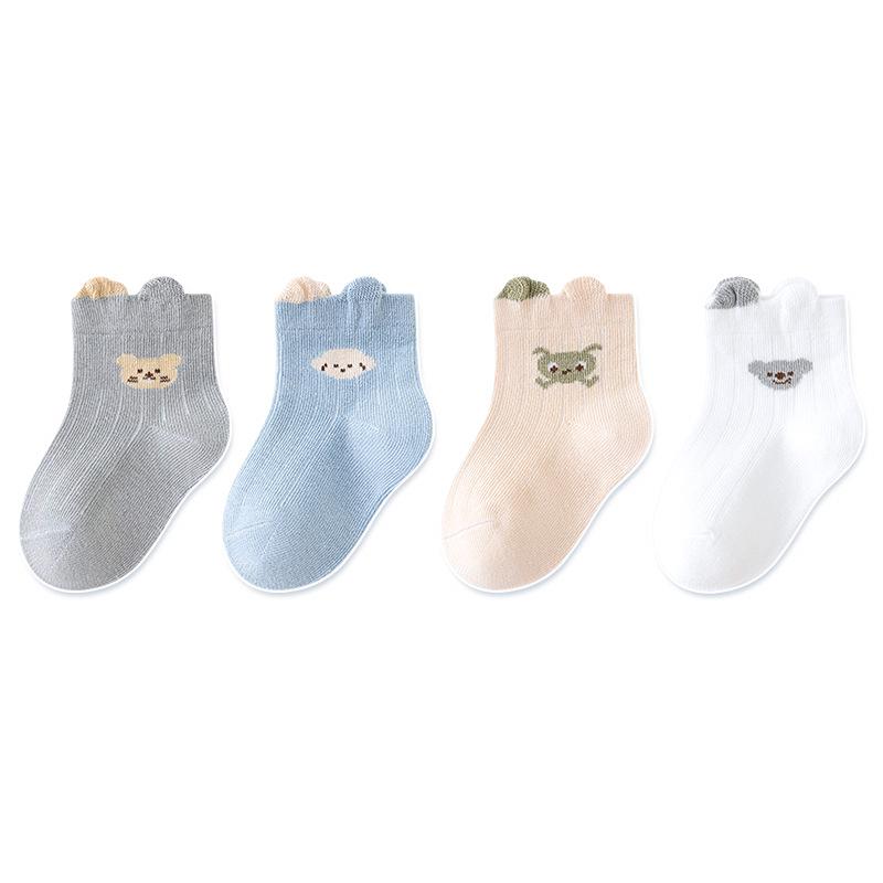 4Pairs Baby Socks Cute Cartoon Bear Infant Boy Girl Cotton Socks Spring Autumn Toddler Kids Mid Tube Sock fit 0-6 months
4Pairs Baby Socks Cute Cartoon Bear Infant Boy Girl Cotton Socks Spring Autumn Toddler Kids Mid Tube Sock fit 0-6 months