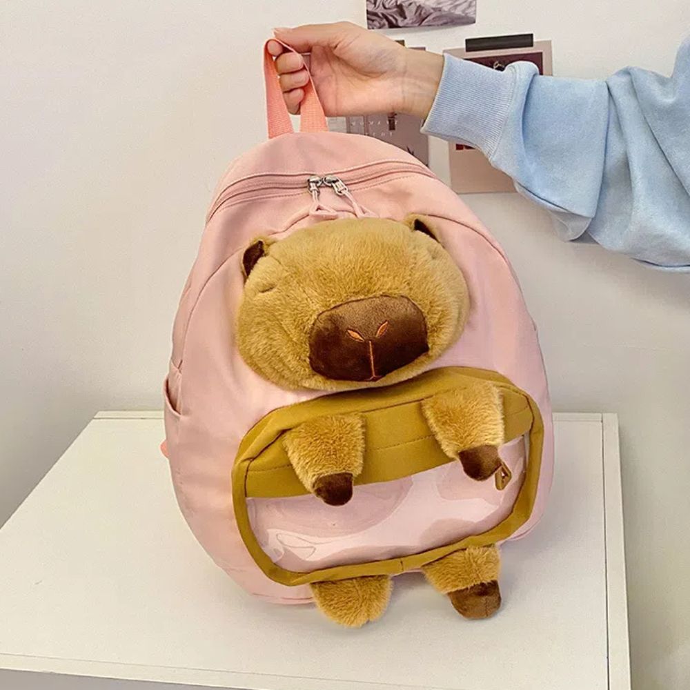 Large Capacity Capybara Plush Backpack Storage Bag Cartoon Plush Animal School Bag Unisex
Large Capacity Capybara Plush Backpack Storage Bag Cartoon Plush Animal School Bag Unisex