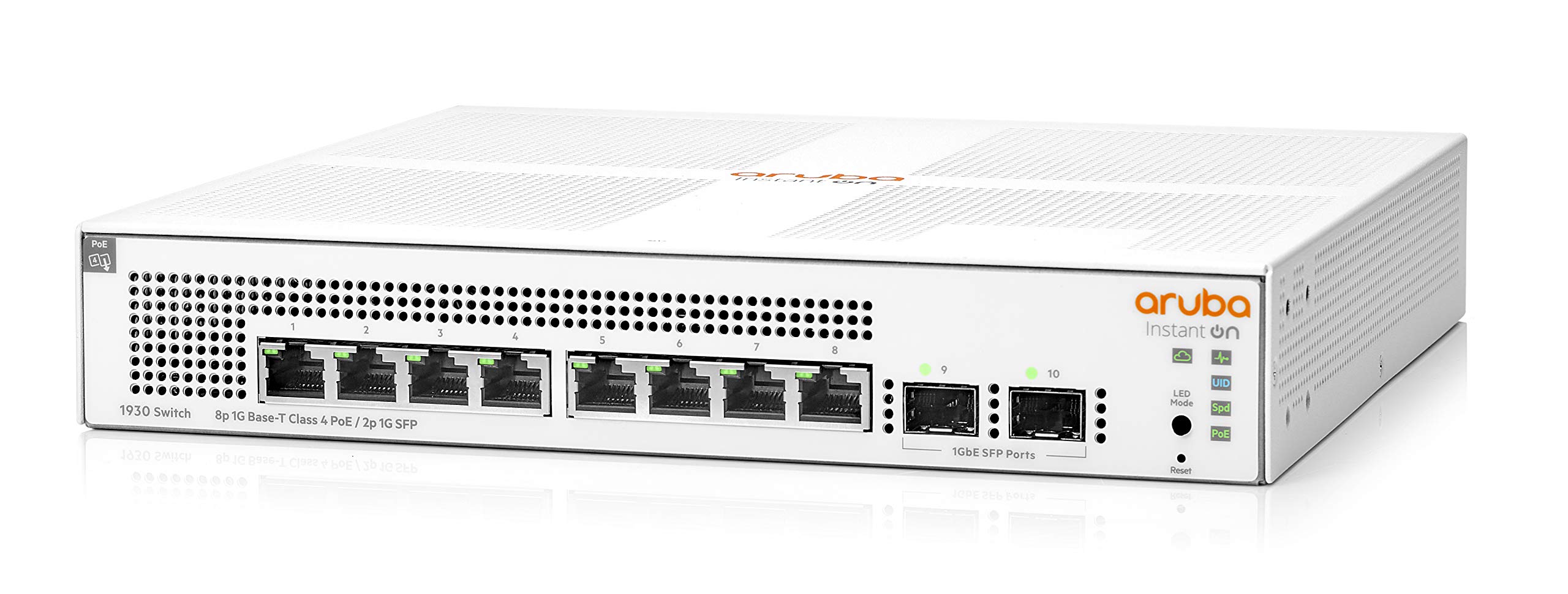 HPE Networking Instant On Switch Series 1930 Gb Smart Managed Layer Ethernet Switch with PoE 8x 1G 2x SFP 8x CL4 PoE 124W Модель для Японії 8 портів 2+
HPE Networking Instant On Switch Series 1930 Gb Smart Managed Layer Ethernet Switch with PoE 8x 1G 2x SFP 8x CL4 PoE 124W Модель для Японії 8 портів 2+