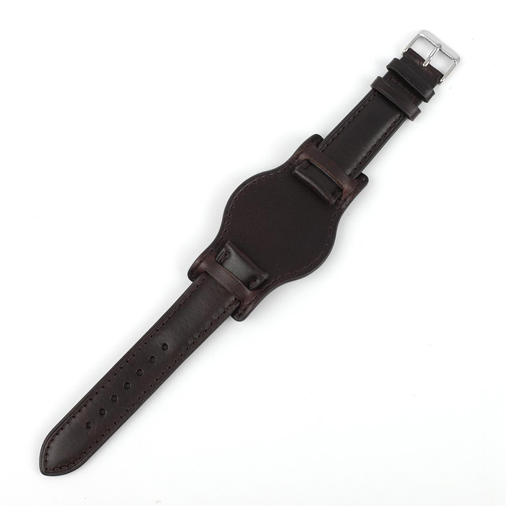 Genuine Leather Watch Strap 18mm 20mm 22mm Retro Handmade Watchband With Mat Brown Coffee Leather Bracelet Wristwatch Band 21mm колір темно кави
Genuine Leather Watch Strap 18mm 20mm 22mm Retro Handmade Watchband With Mat Brown Coffee Leather Bracelet Wristwatch Band 21mm колір темно кави