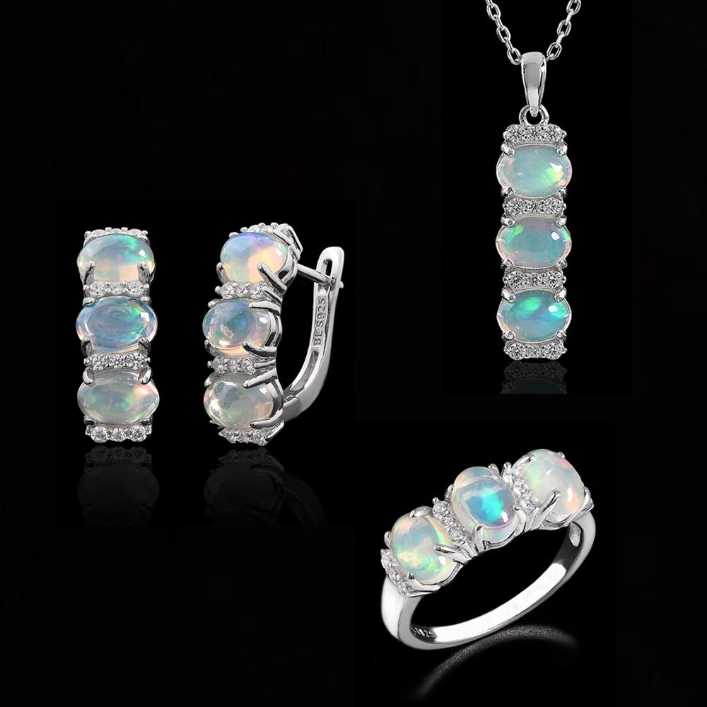 Light Luxury Natural opal gemstone jewelry set S925 silver Pendant Necklace earring and ring for Women & Girls Fine Jewelry Gift US RING SIZE:10# білий
Light Luxury Natural opal gemstone jewelry set S925 silver Pendant Necklace earring and ring for Women & Girls Fine Jewelry Gift US RING SIZE:10# білий