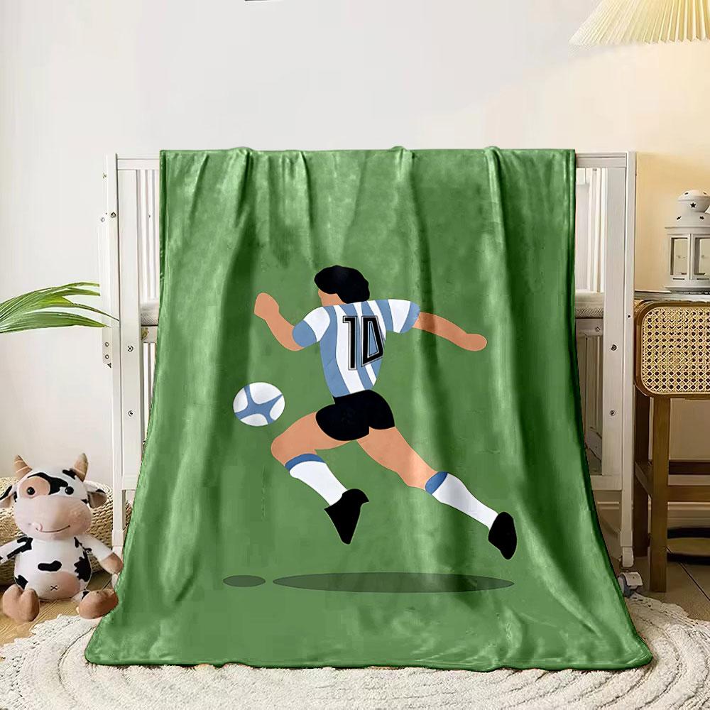 Illustration of a soccer player wearing stripes chasing a ball on a green field. for all seasons blanket lunch break throw gift 80cm x 120cm
Illustration of a soccer player wearing stripes chasing a ball on a green field. for all seasons blanket lunch break throw gift 80cm x 120cm