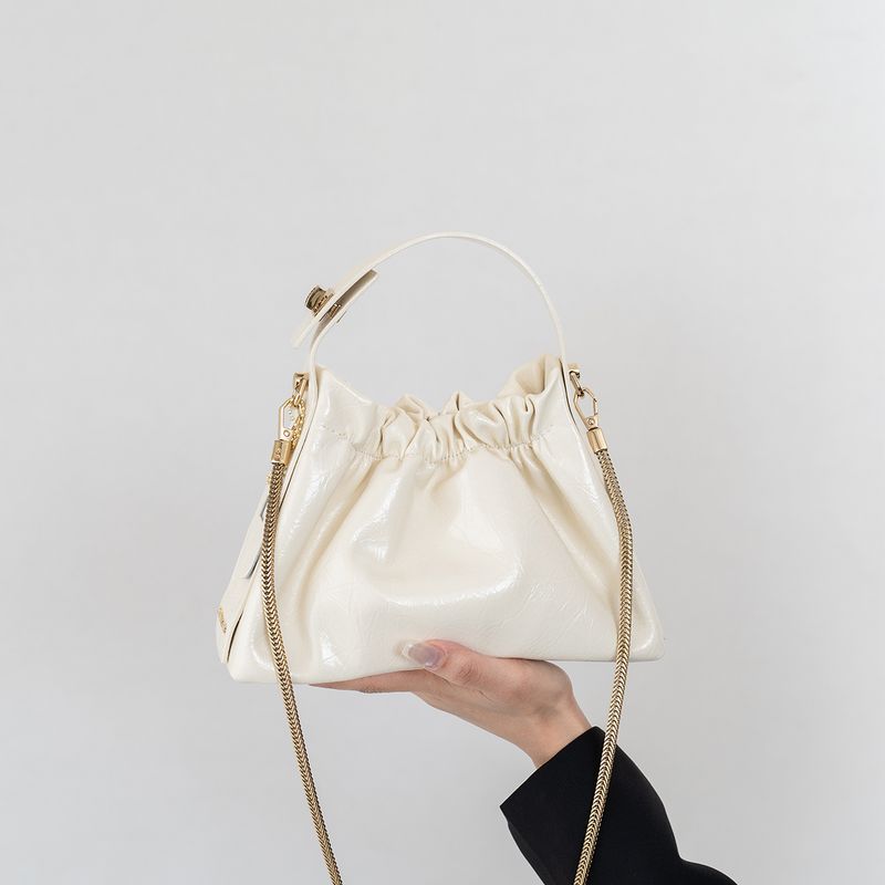 Niche Pleat Handbag 2025 New Fashion Chain Shoulder Bag High-Grade Soft Leather All-Match Messenger Bag Fashion Cream White
Niche Pleat Handbag 2025 New Fashion Chain Shoulder Bag High-Grade Soft Leather All-Match Messenger Bag Fashion Cream White