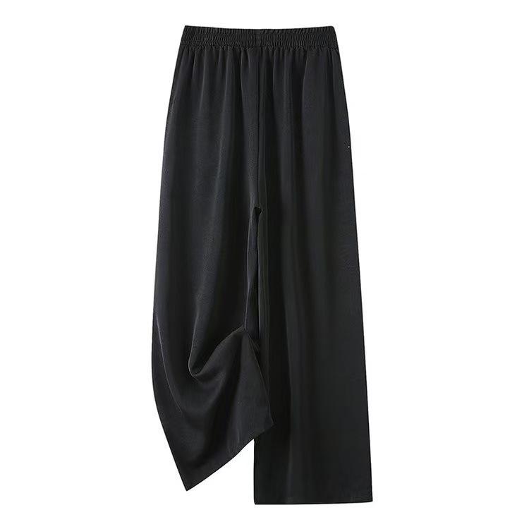 2518 New Chinese Style Ice Silk Wide-Leg Pants for Women - Loose, Slimming, Plus Size 5XL, Draped Casual Mom Wear 2XL чёрный
2518 New Chinese Style Ice Silk Wide-Leg Pants for Women - Loose, Slimming, Plus Size 5XL, Draped Casual Mom Wear 2XL чёрный