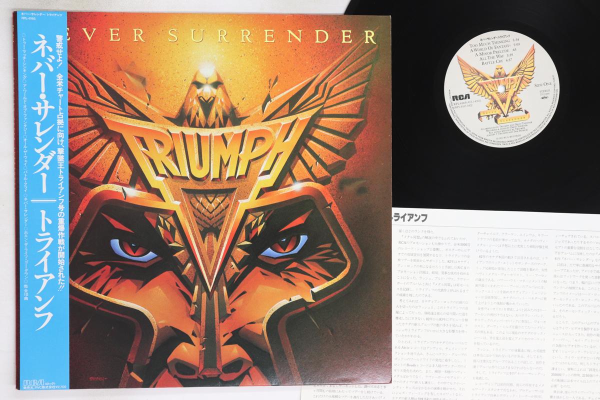 LP Record TRIUMPH - Never Surrender RPL8165 RCA 1983 Japan Obi Metal Used
LP Record TRIUMPH - Never Surrender RPL8165 RCA 1983 Japan Obi Metal Used
