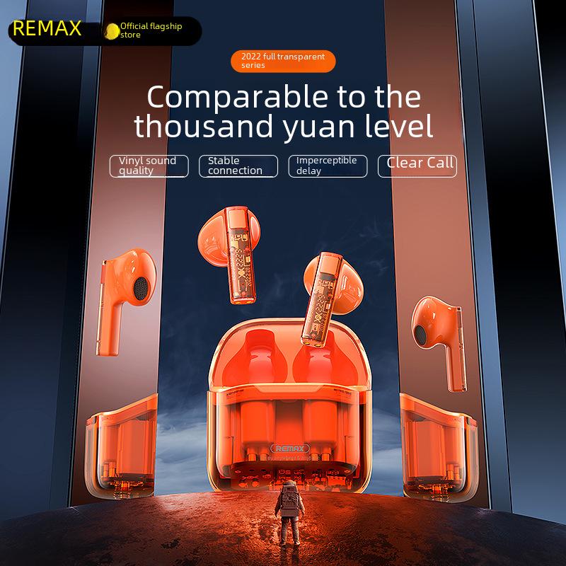 REMAX Bluetooth TWS Gaming Headset: Transparent Dual-Ear, Low Latency Wireless Earbuds помаранчевий
REMAX Bluetooth TWS Gaming Headset: Transparent Dual-Ear, Low Latency Wireless Earbuds помаранчевий