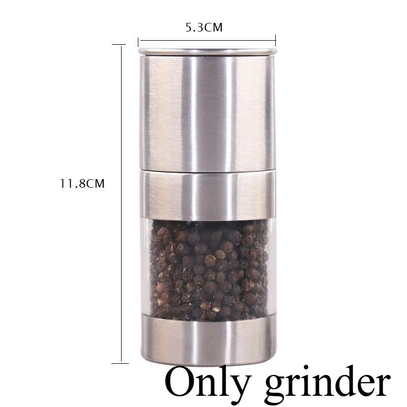 1pc High Quality Stainless Steel Manual Salt Pepper Mill Grinder Portable Kitchen Mill Muller Tool Modern Simple Kitchen Tools
1pc High Quality Stainless Steel Manual Salt Pepper Mill Grinder Portable Kitchen Mill Muller Tool Modern Simple Kitchen Tools