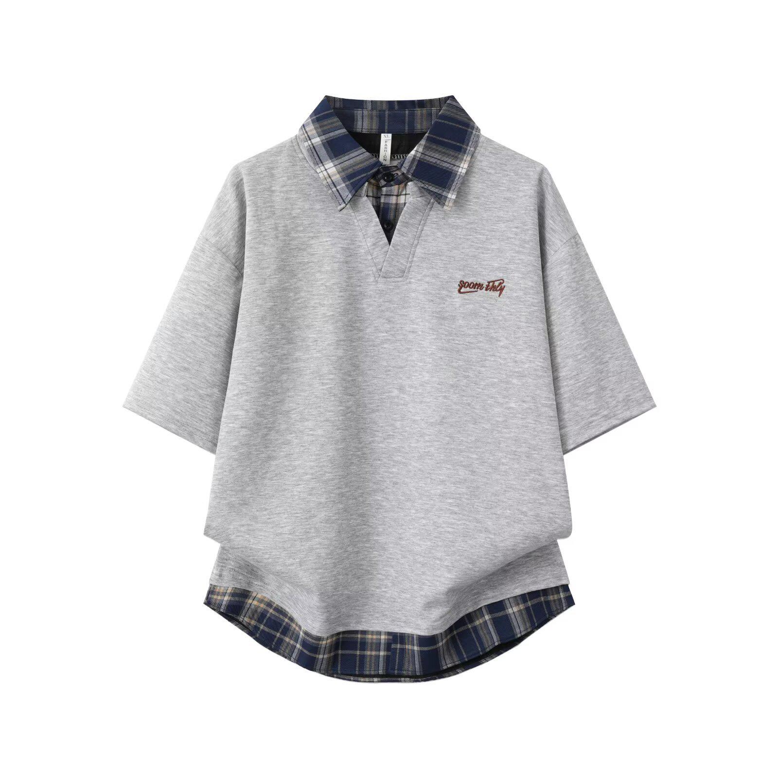 Men s Trendy Lapel Short Sleeve Polo Shirt - Loose Fit, Versatile Summer Style 3XL білий/сірий колір
Men s Trendy Lapel Short Sleeve Polo Shirt - Loose Fit, Versatile Summer Style 3XL білий/сірий колір