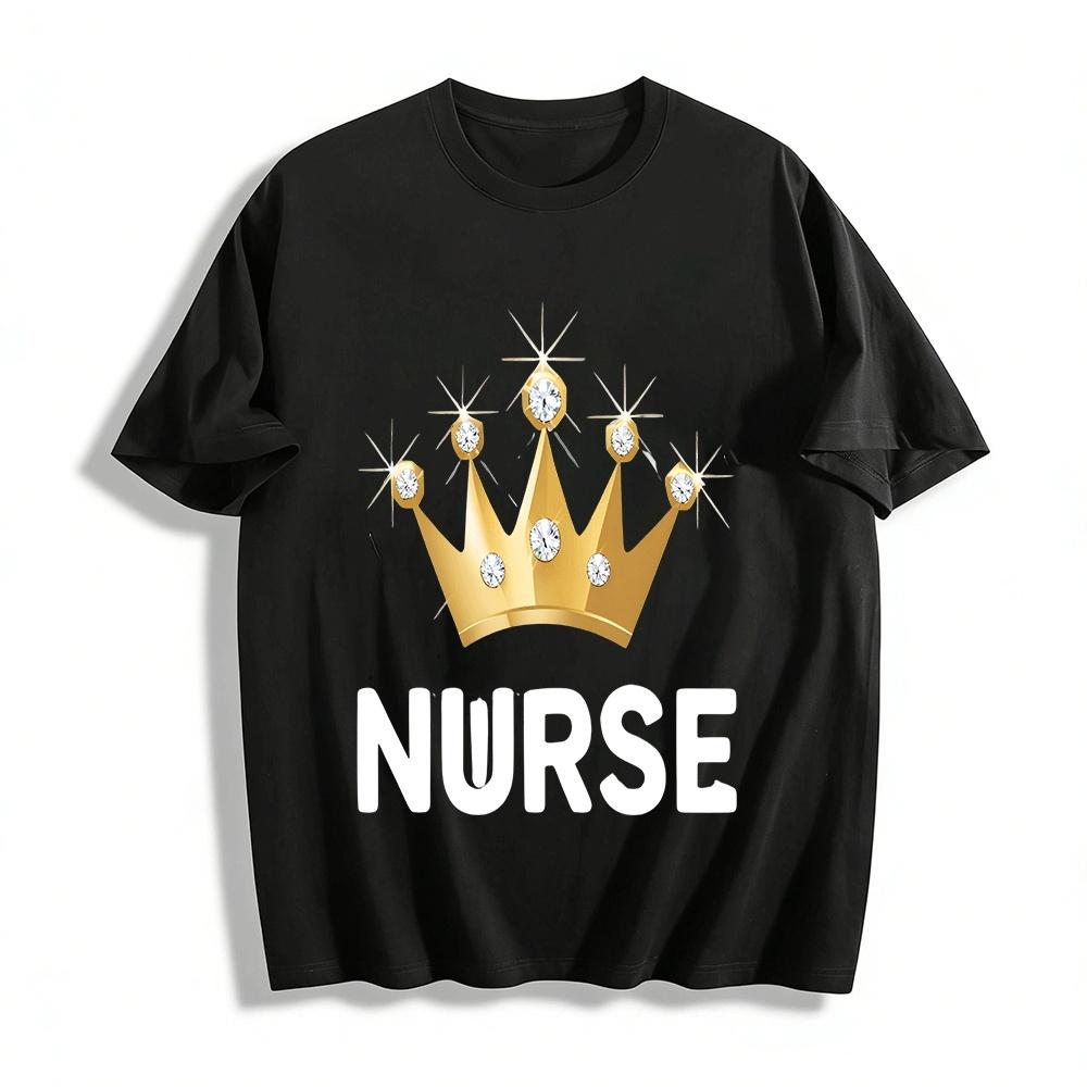 Sparkly Diamond Crown Nurse Themed Casual Top Pure cotton T-shirt XXS
Sparkly Diamond Crown Nurse Themed Casual Top Pure cotton T-shirt XXS