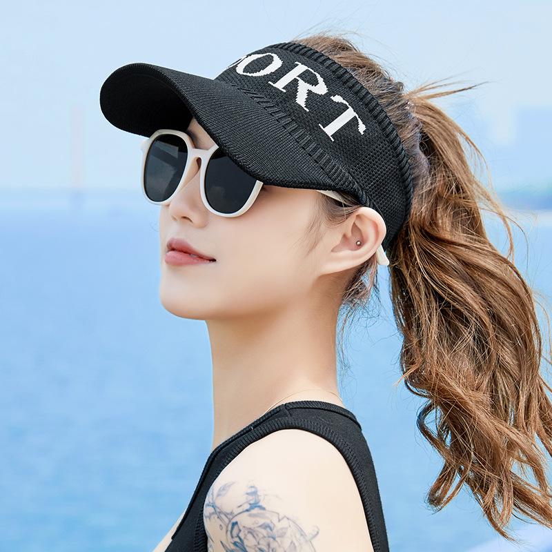 Sun protection hat female empty top summer visor hat knitted baseball cap outdoor sports sun hat average size
Sun protection hat female empty top summer visor hat knitted baseball cap outdoor sports sun hat average size