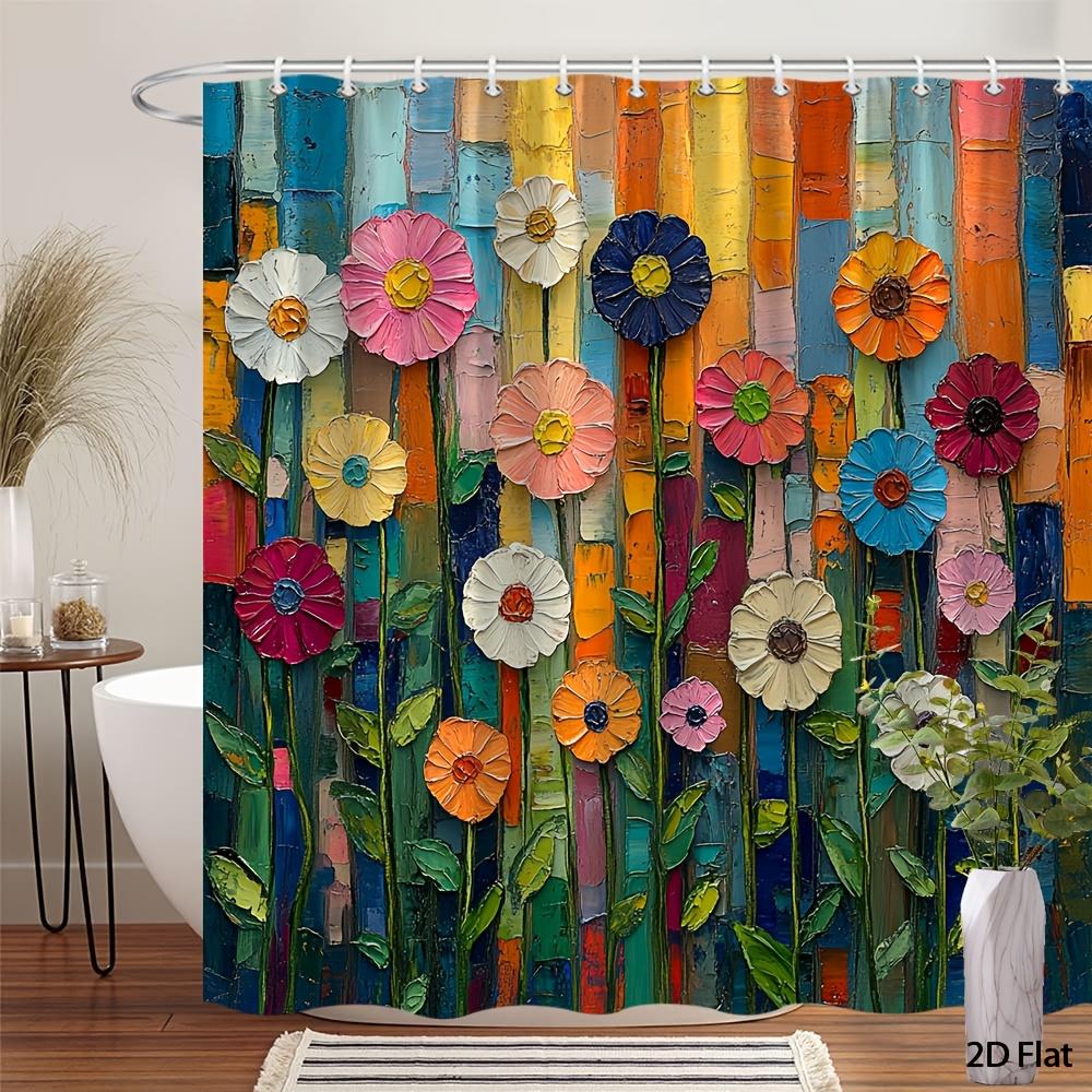 Folk Art Flowers Shower Curtain - Playful Multicolor Floral Design - Whimsical Pink Red White Home Bathroom Decor Curtain W60H190(CM)-1 Pcs
Folk Art Flowers Shower Curtain - Playful Multicolor Floral Design - Whimsical Pink Red White Home Bathroom Decor Curtain W60H190(CM)-1 Pcs
