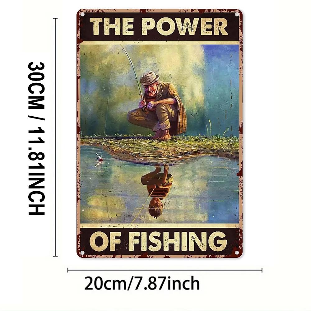 Fishing Aluminum Metal Tin SignThe Power of FishingMake Man YoungMetal Wall Panel Retro Art Decor for Home Club Cabin Garage 20x30cm(7.8x11.8inch)
Fishing Aluminum Metal Tin SignThe Power of FishingMake Man YoungMetal Wall Panel Retro Art Decor for Home Club Cabin Garage 20x30cm(7.8x11.8inch)