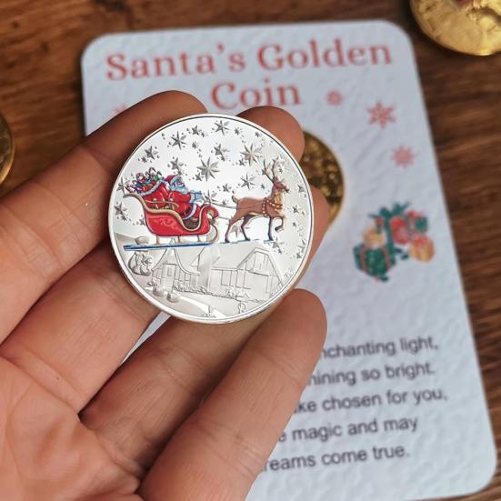 Золотые монеты Yousheng Santa для рождественских коробок, сувенирная монета Санта-Клауса, рождественская памятная коллекция, подарочная монета с открыткой для сообщений A
Золотые монеты Yousheng Santa для рождественских коробок, сувенирная монета Санта-Клауса, рождественская памятная коллекция, подарочная монета с открыткой для сообщений A