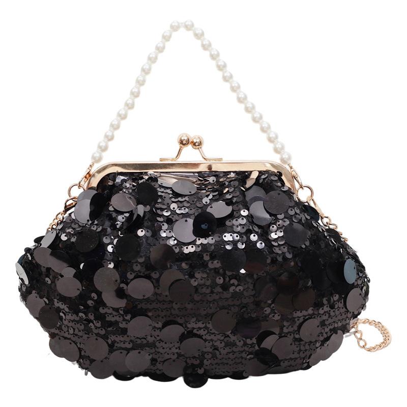 Casual Shiny Evening Banquet Bag Glitter Lock Buckle Sequin Shoulder Bag Large Capacity Korean Style Shell Bag Ladies чёрный
Casual Shiny Evening Banquet Bag Glitter Lock Buckle Sequin Shoulder Bag Large Capacity Korean Style Shell Bag Ladies чёрный