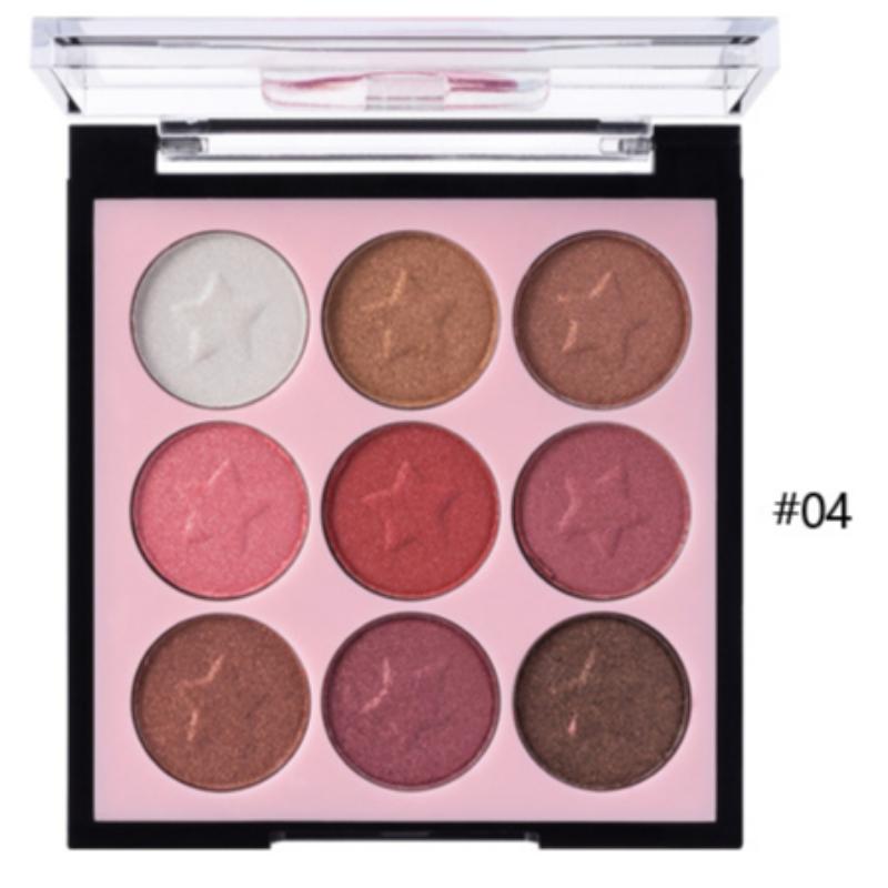 Палитра теней для век с девятью цветами матовых перламутровых теней для век, водостойкая палетка теней для век земляных тонов