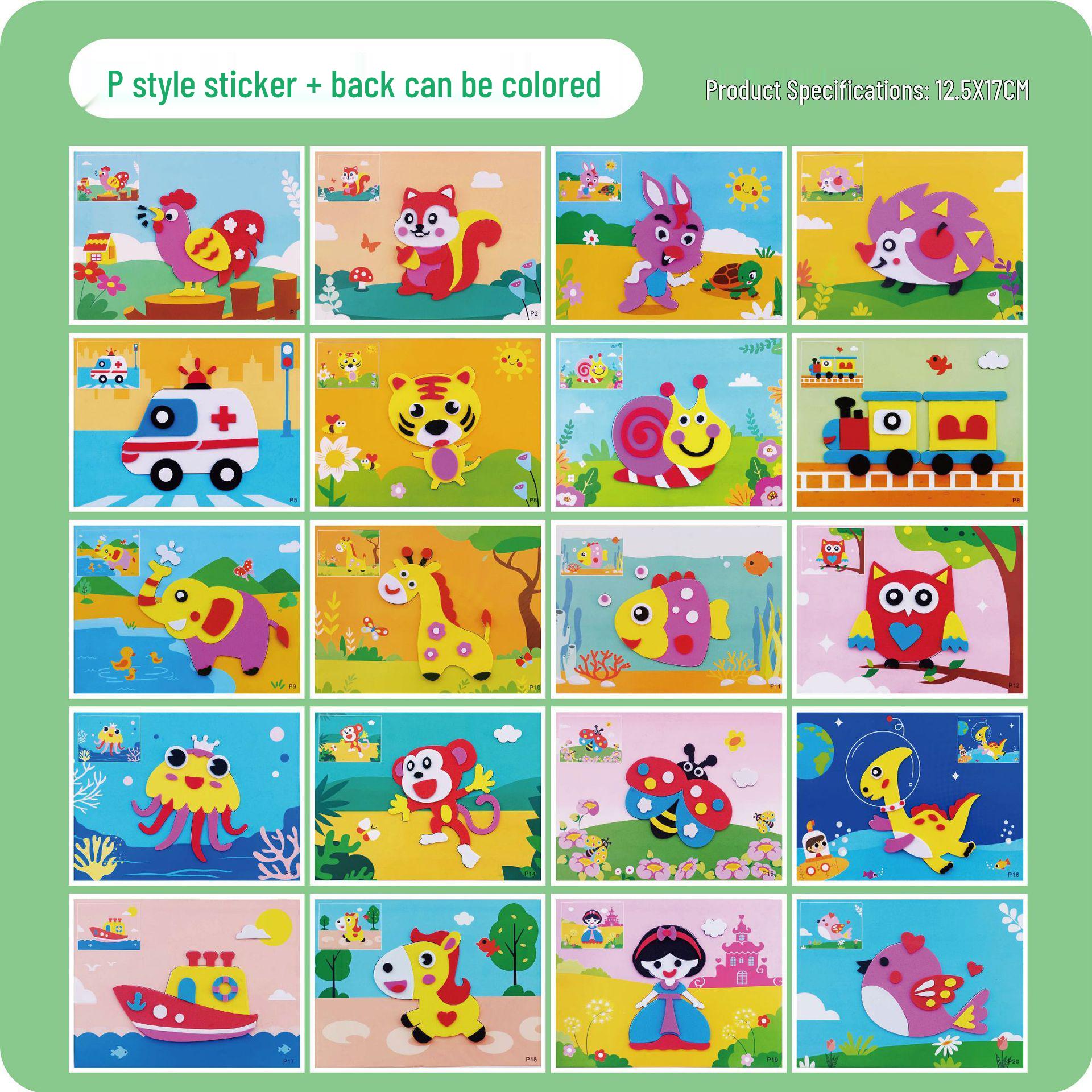 3D ЕВА Наклейки Динозавры, Утолщенные, 14,5x21см, Идеально для Поделок в Детском Саду
3D ЕВА Наклейки Динозавры, Утолщенные, 14,5x21см, Идеально для Поделок в Детском Саду