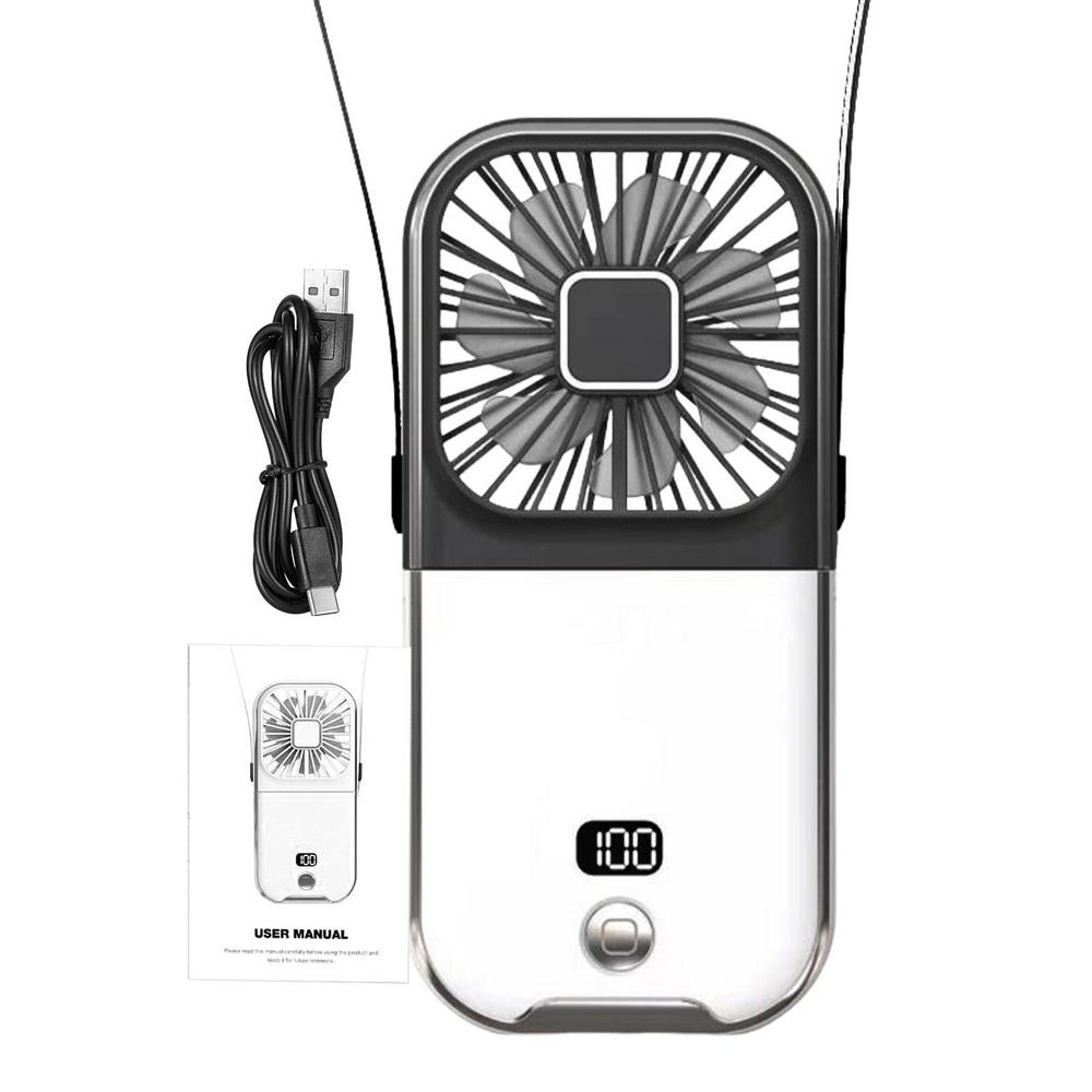 USB Rechargeable Fan Rechargeable Foldable Handheld Fan Multipurpose Neck Fan Battery Powered Fan With Display For Travel чорний
USB Rechargeable Fan Rechargeable Foldable Handheld Fan Multipurpose Neck Fan Battery Powered Fan With Display For Travel чорний