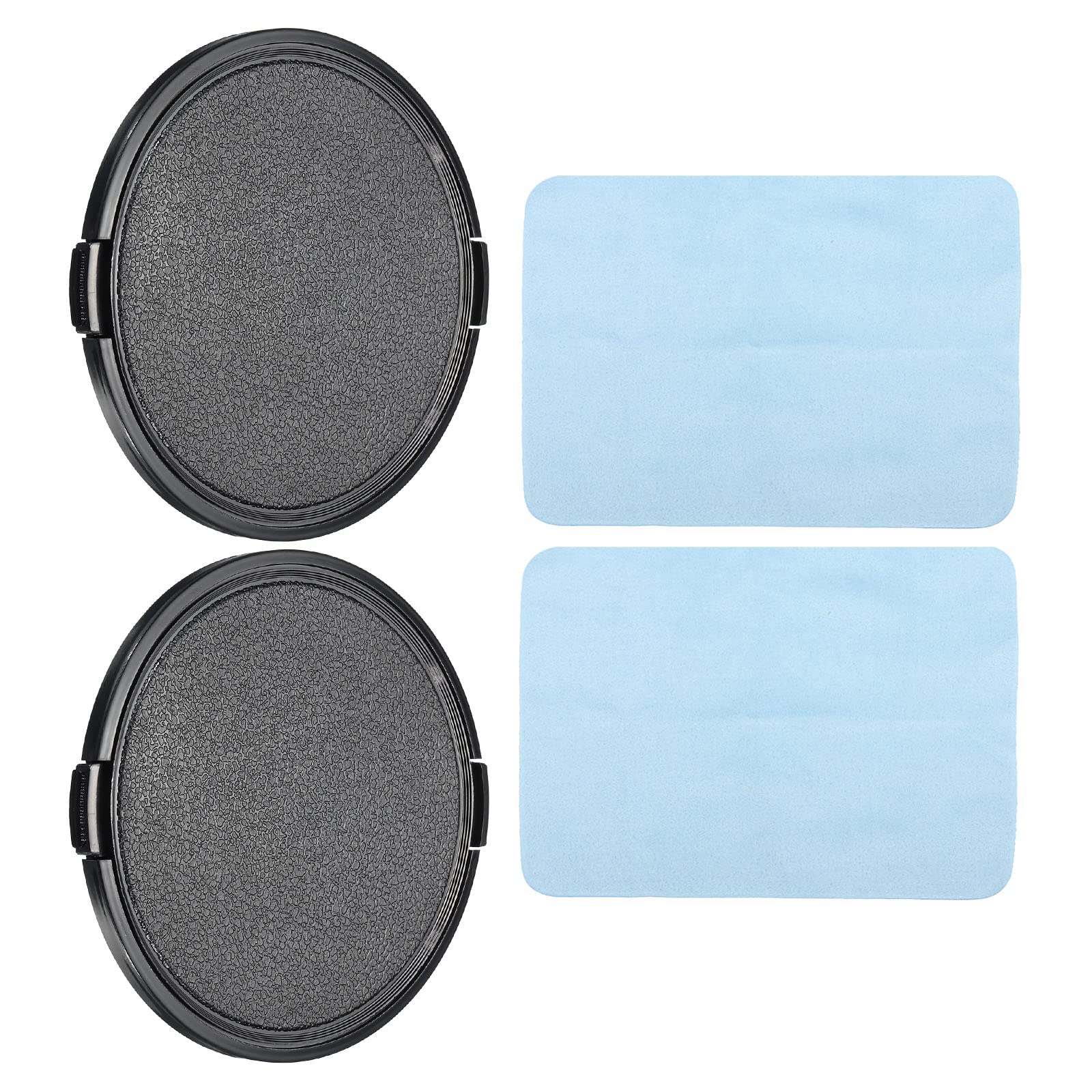 PATIKIL Camera Lens Cap 2pcs Side Pinch Front Lens Cover with Microfiber Cleaning Cloth 95mm Thread Universal for DSLR Lens
PATIKIL Camera Lens Cap 2pcs Side Pinch Front Lens Cover with Microfiber Cleaning Cloth 95mm Thread Universal for DSLR Lens