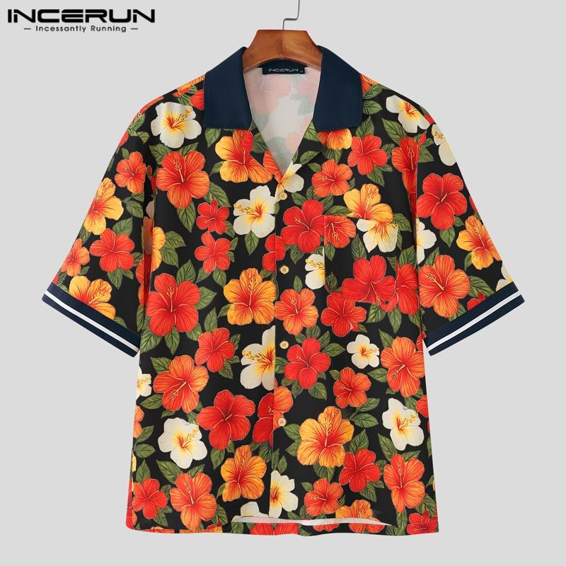 INCERUN Summer Men Lapel Neck Short Sleeve Floral Print Stitching Casual Oversized Hawaiian Shirts S чёрный
INCERUN Summer Men Lapel Neck Short Sleeve Floral Print Stitching Casual Oversized Hawaiian Shirts S чёрный