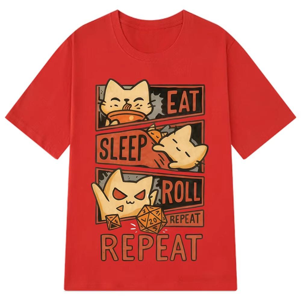 Whimsical Cat DnD Funny Meme Tshirt Unisex Women Vintage Loose T Shirts Summer Roundneck Cotton Fashionable Oversized Tshirts S
Whimsical Cat DnD Funny Meme Tshirt Unisex Women Vintage Loose T Shirts Summer Roundneck Cotton Fashionable Oversized Tshirts S