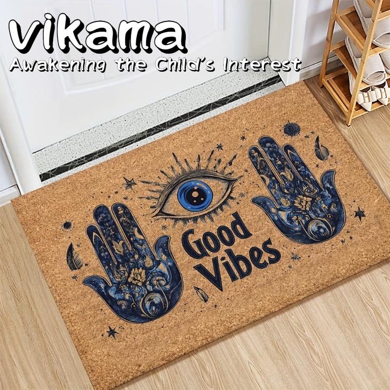 VIKAMA Flannel “Good Vibes” Door Mat—Bohemian - Style Decorative Non - Slip Entrance Rug 40X60CM (1.3X2FT
VIKAMA Flannel “Good Vibes” Door Mat—Bohemian - Style Decorative Non - Slip Entrance Rug 40X60CM (1.3X2FT