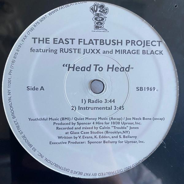 12inch Record EAST FLATBUSH PROJECT - Head To Head SB1969 10/30 UPROAR 2001 US Rap & Hip-Hop/R&B Used
12inch Record EAST FLATBUSH PROJECT - Head To Head SB1969 10/30 UPROAR 2001 US Rap & Hip-Hop/R&B Used