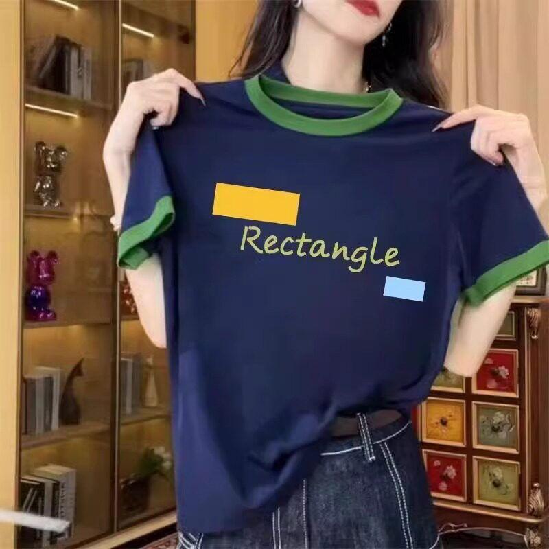 Chubby Girl 150.10kg 025 Super Hot Plus size women clothing Top Summer 100.00kg Contrast Color Patchwork Short sleeve Slimming T-shirt Base Navy Blue Letters 3XL
Chubby Girl 150.10kg 025 Super Hot Plus size women clothing Top Summer 100.00kg Contrast Color Patchwork Short sleeve Slimming T-shirt Base Navy Blue Letters 3XL