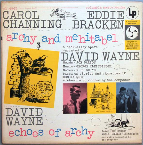 LP Record CAROL CHANNING, EDDIE BRACKEN NARRA - Archy And Mehitabel (A Back-Alley O ML4963 Columbia Master 1955 US Soundtracks & Musicals Used
LP Record CAROL CHANNING, EDDIE BRACKEN NARRA - Archy And Mehitabel (A Back-Alley O ML4963 Columbia Master 1955 US Soundtracks & Musicals Used