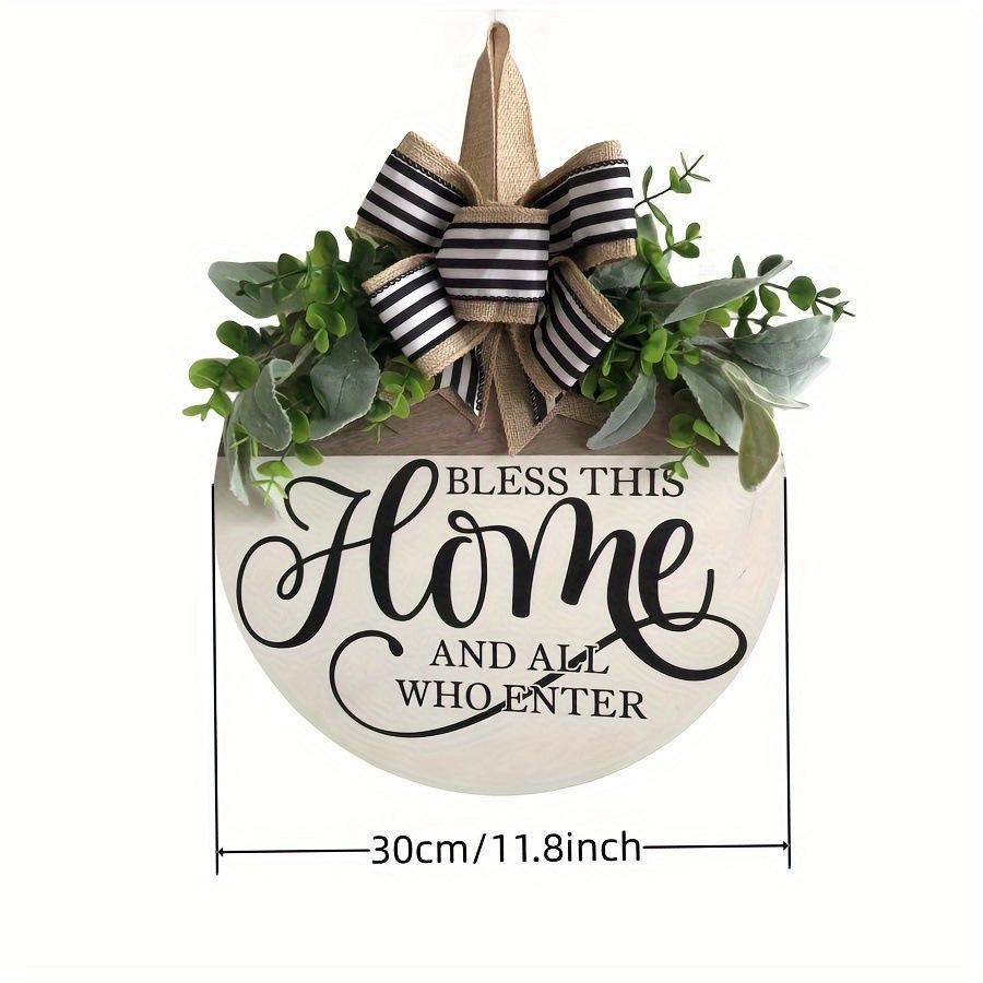 Spring Wreath Welcome Sign with Artificial Flowers - Wooden Front Door Décor & Coat Rack for Home
Spring Wreath Welcome Sign with Artificial Flowers - Wooden Front Door Décor & Coat Rack for Home