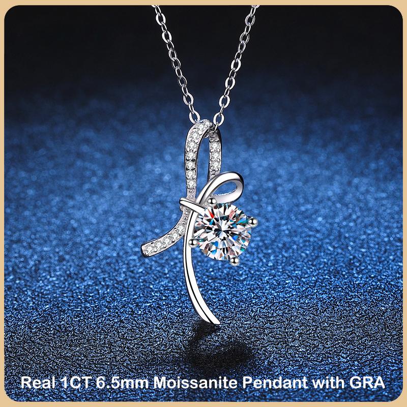 Trendy D Color 1CT 6.5mm Moissanite Pendant Necklace for Women 925 Silver Plated 18K Diamond Neck Chain Necklaces
Trendy D Color 1CT 6.5mm Moissanite Pendant Necklace for Women 925 Silver Plated 18K Diamond Neck Chain Necklaces