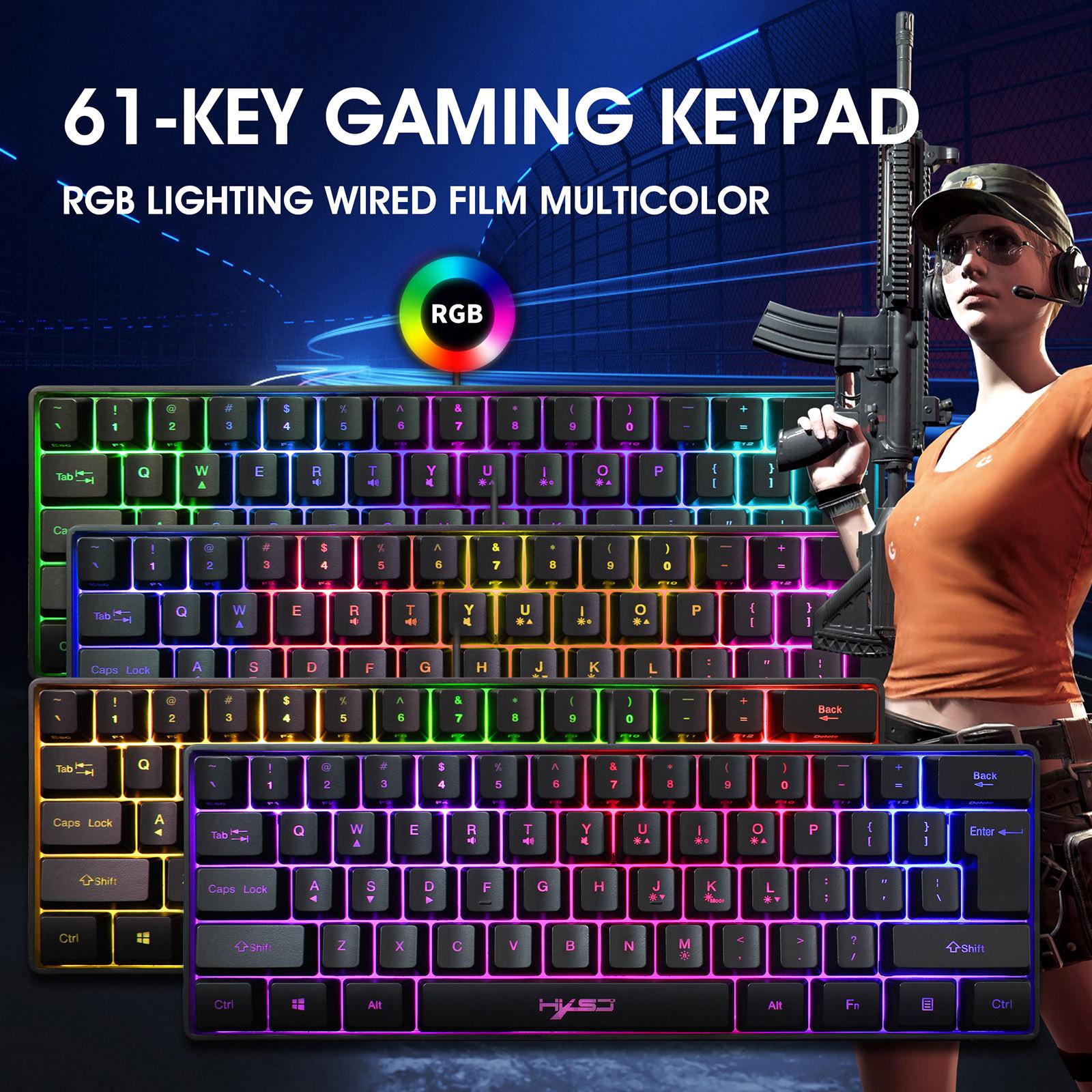 Sagit Gaming 61Keys Эргономичная проводная USB-клавиатура с подсветкой и одним легким дыханием для ПК
Sagit Gaming 61Keys Эргономичная проводная USB-клавиатура с подсветкой и одним легким дыханием для ПК