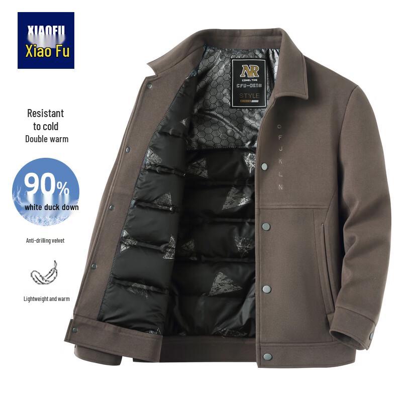Men s Thick Duck Down Jacket with Detachable Scarf Collar 2XL
Men s Thick Duck Down Jacket with Detachable Scarf Collar 2XL
