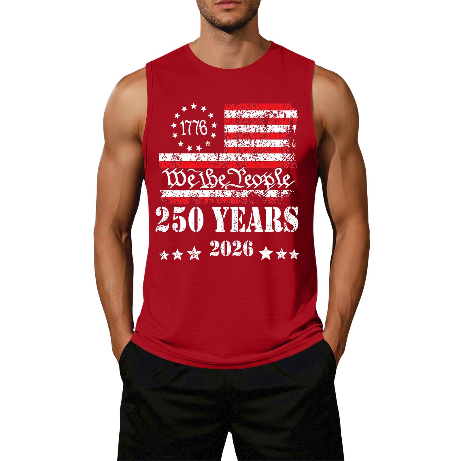 Men s Loose Fit Casual Sleeveless Tank Top Flag Print Graphic 250 Years Anniversary Patriotic Design Lightweight Summer Shirt XXXL красный
Men s Loose Fit Casual Sleeveless Tank Top Flag Print Graphic 250 Years Anniversary Patriotic Design Lightweight Summer Shirt XXXL красный