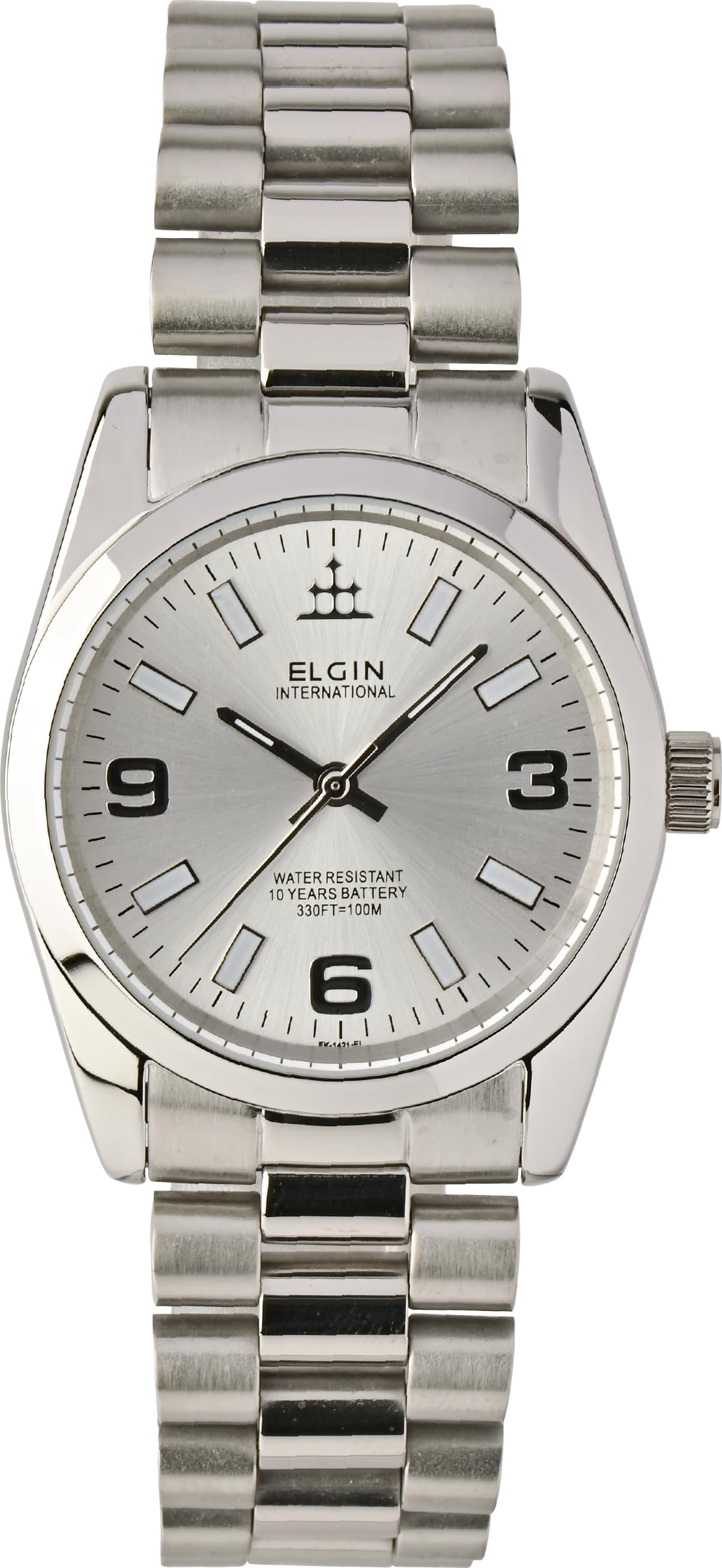Часы Elgin из нержавеющей стали с батарейкой на 10 лет, размер для мальчиков, серебристый FK1421S-S
Часы Elgin из нержавеющей стали с батарейкой на 10 лет, размер для мальчиков, серебристый FK1421S-S