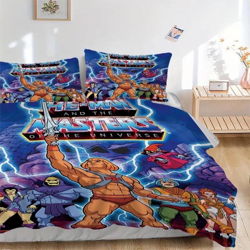 He-Man Masters Universe Adventure Bedding Set Comforter Cover Gift for Bedroom,Includes 1 Cover and 2 Pillowcases, No InsertB573 135x200cm
He-Man Masters Universe Adventure Bedding Set Comforter Cover Gift for Bedroom,Includes 1 Cover and 2 Pillowcases, No InsertB573 135x200cm