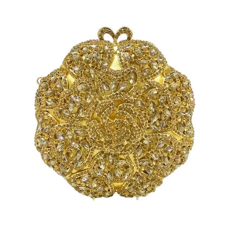 Boutique De FGG Round Circular Women Crystal Evening Minaudiere Bags Wedding Bridal Rhinestone Handbags Party Dinner Purses Mini Size
Boutique De FGG Round Circular Women Crystal Evening Minaudiere Bags Wedding Bridal Rhinestone Handbags Party Dinner Purses Mini Size