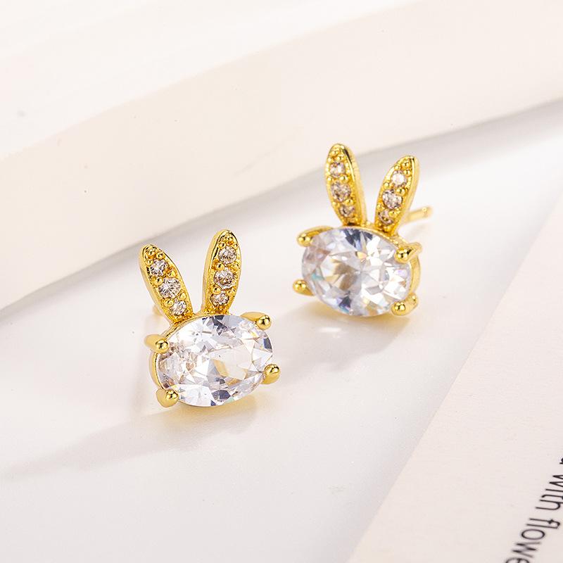 925 Sterling Silver Jewelry Luxury Cute Crystal Rabbit Stud Earrings for Women Wedding Party Jewelry for Girls Friend Gift золотий
925 Sterling Silver Jewelry Luxury Cute Crystal Rabbit Stud Earrings for Women Wedding Party Jewelry for Girls Friend Gift золотий