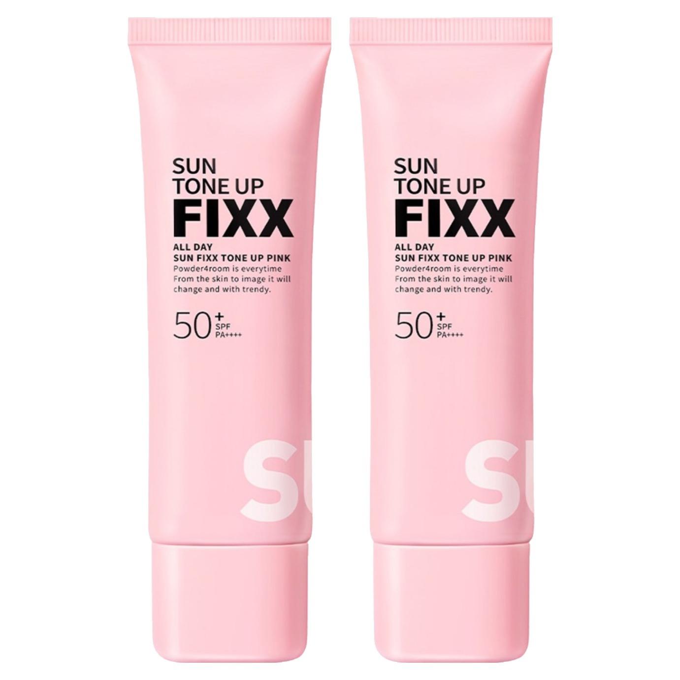 So Natural All Day Sun Fixer Tone Up Pink SPF 50+ PA++++ 50ml x 2ea - Long-Lasting Makeup Fixing Sunscreen & Brightening Pink Primer
So Natural All Day Sun Fixer Tone Up Pink SPF 50+ PA++++ 50ml x 2ea - Long-Lasting Makeup Fixing Sunscreen & Brightening Pink Primer